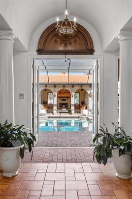 Chandelier, Interior, Pool