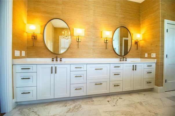 Bathroom, Dual Sink Vanities, Interior, Marble