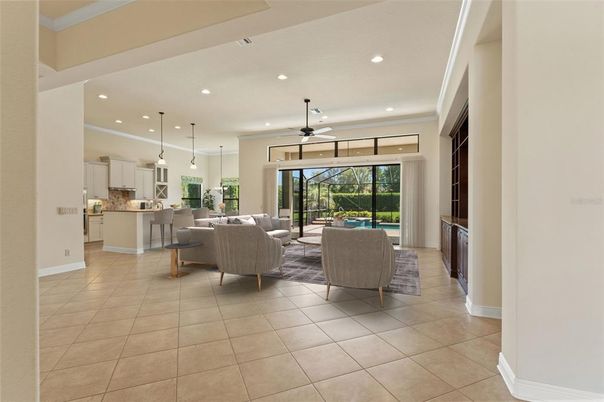 Interior, Kitchen, Living room, Pendant Lights, Recessed Lighting
