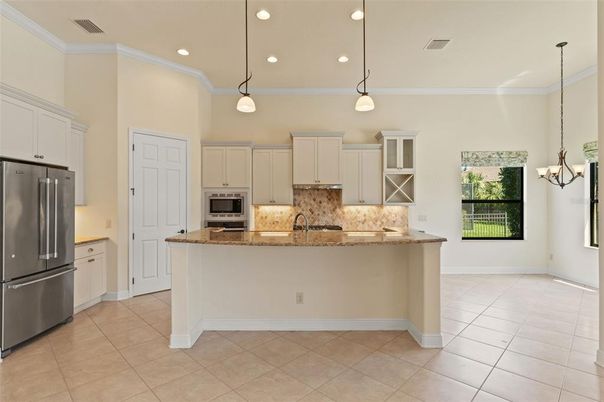 Interior, Kitchen, Pendant Lights, Recessed Lighting, Stainless Steel Appliances