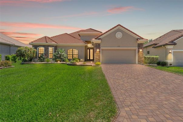 Attached, Backyard, Exterior, Facade, Mediterranean