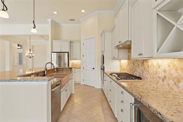 Interior, Kitchen, Pendant Lights, Recessed Lighting, Stainless Steel Appliances