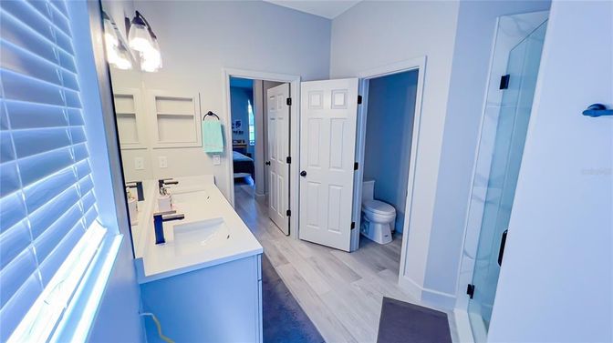 Bathroom, Interior, Wood Texture Flooring