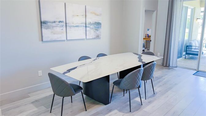 Dining room, Interior, Wood Texture Flooring