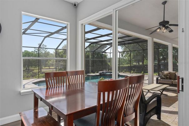 Dining room, Glass Ceilings, Interior, Pool, Sun Room