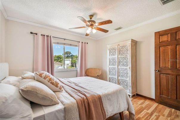 Bedroom, Interior, Wood Texture Flooring
