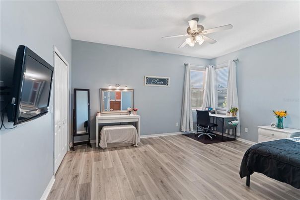 Bedroom, Home Office, Interior, Wood Texture Flooring