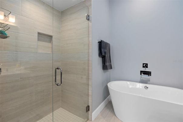 Bathroom, Free Standing Baths, Glass Shower, Interior