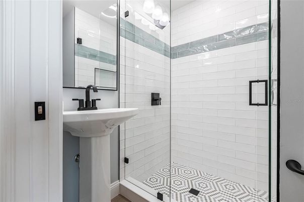 Bathroom, Glass Shower, Interior