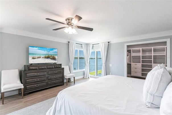 Bedroom, Interior, Water, Wood Texture Flooring
