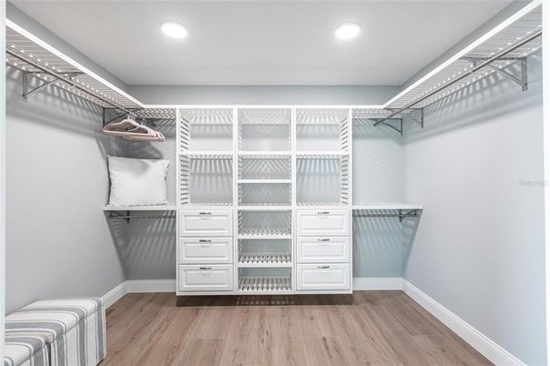 Interior, Recessed Lighting, Walk-in Closets, Wood Texture Flooring