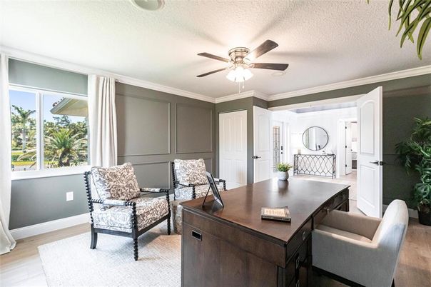 Home Office, Interior, Wood Texture Flooring