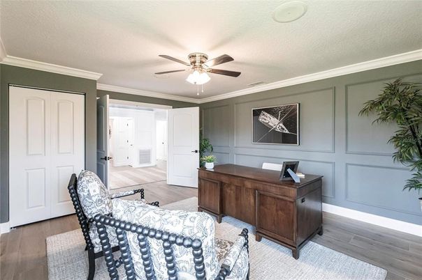 Home Office, Interior, Wood Texture Flooring