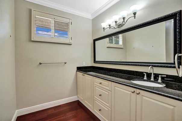 Bathroom, Dual Sink Vanities, Interior, Wood Texture Flooring