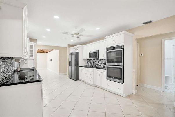 Interior, Kitchen, Recessed Lighting, Stainless Steel Appliances