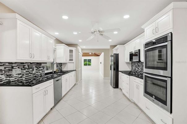 Interior, Kitchen, Recessed Lighting, Stainless Steel Appliances