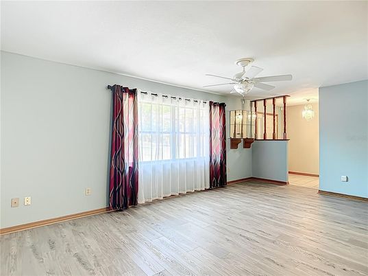 Chandelier, Empty room, Interior, Wood Texture Flooring