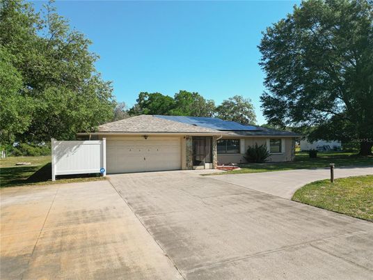 Attached, Exterior, Facade, Solar Panels, Ranch