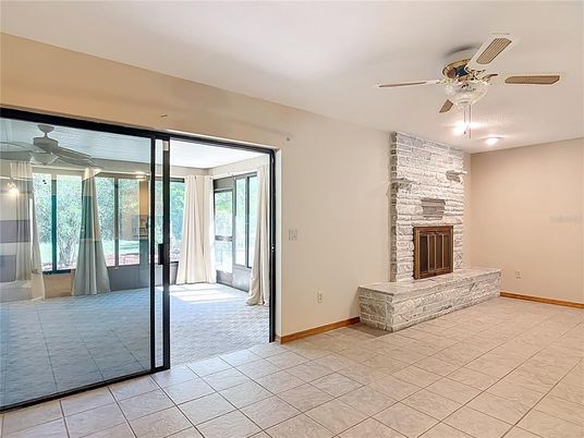 Empty room, Fireplace, Interior, Stone Walls