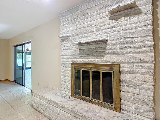 Fireplace, Interior, Stone Walls