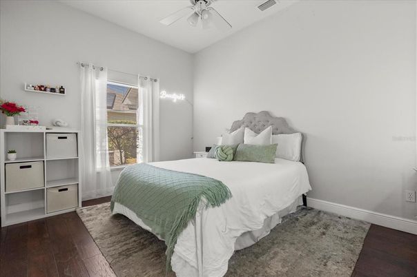 Bedroom, Interior, Wood Texture Flooring