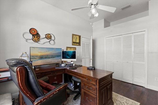 Home Office, Interior, Wood Texture Flooring