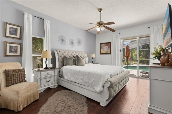 Bedroom, Interior, Wood Texture Flooring