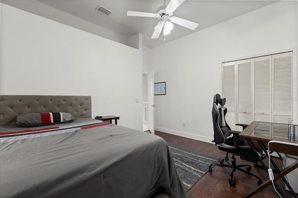Bedroom, Home Office, Interior, Wood Texture Flooring