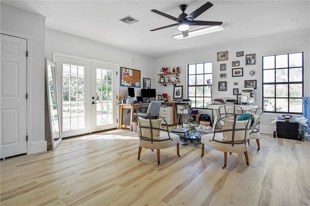 Home Office, Interior, Wood Texture Flooring