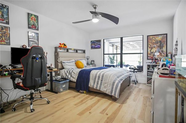 Bedroom, Home Office, Interior, Wood Texture Flooring