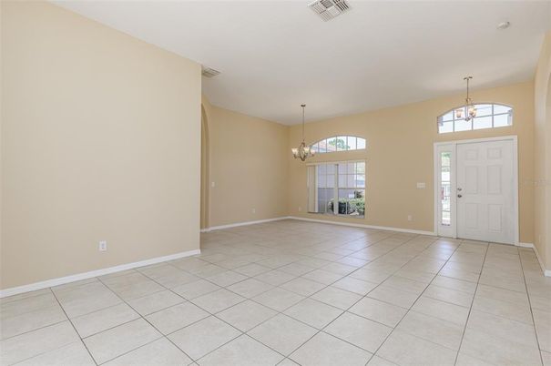 Chandelier, Empty room, Interior, Pendant Lights