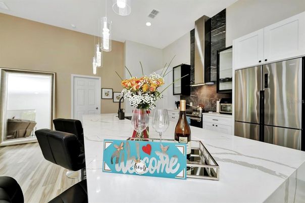 Interior, Kitchen, Pendant Lights, Recessed Lighting, Stainless Steel Appliances