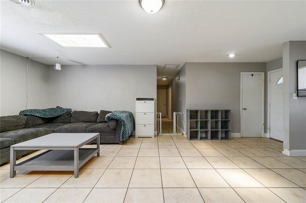 Interior, Living room, Recessed Lighting
