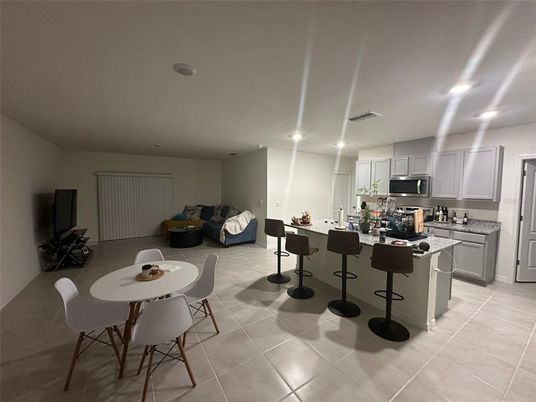 Dining room, Interior, Kitchen, Recessed Lighting