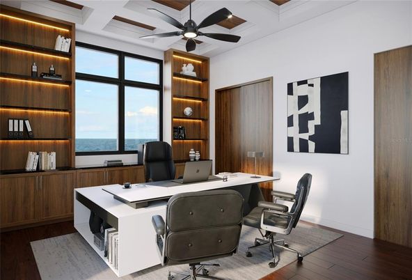 Home Office, Interior, Wood Texture Flooring
