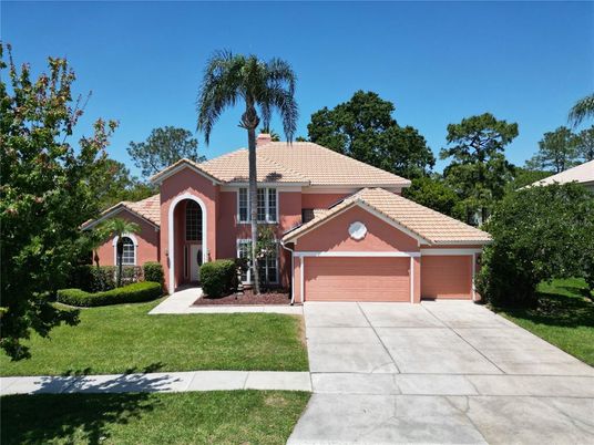 Attached, Backyard, Exterior, Facade, Mediterranean