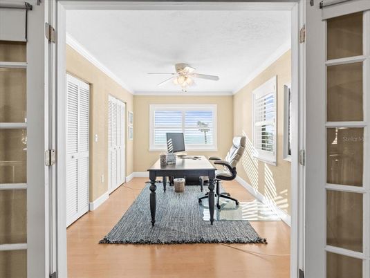 Home Office, Interior, Wood Texture Flooring