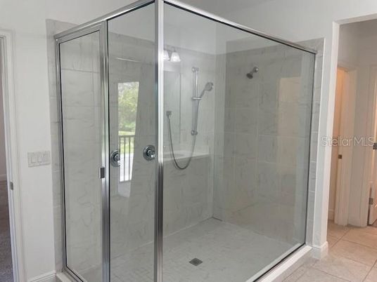 Bathroom, Glass Shower, Interior, Marble Walls