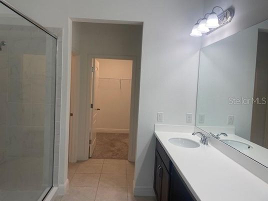 Bathroom, Dual Sink Vanities, Glass Shower, Interior