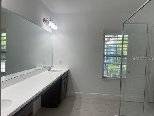 Bathroom, Dual Sink Vanities, Glass Shower, Interior