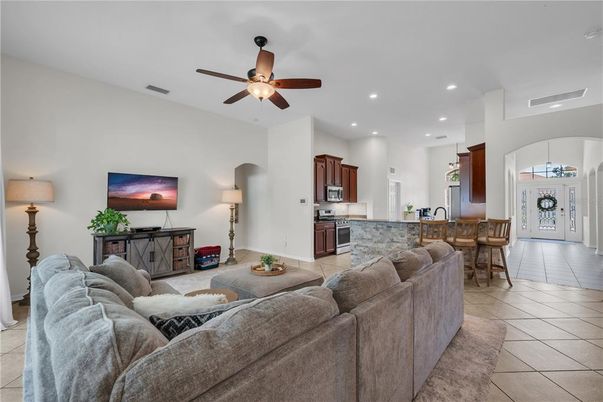 Dining room, Interior, Kitchen, Living room, Recessed Lighting, Stainless Steel Appliances