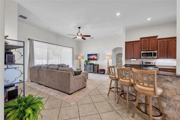 Interior, Kitchen, Living room, Recessed Lighting, Stainless Steel Appliances