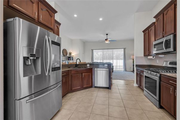Interior, Kitchen, Recessed Lighting, Stainless Steel Appliances