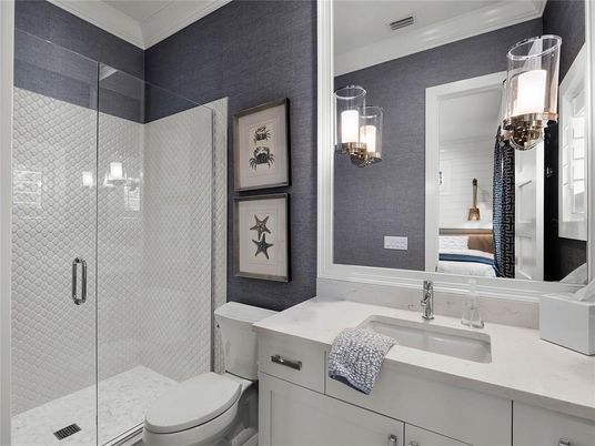 Bathroom, Glass Shower, Interior
