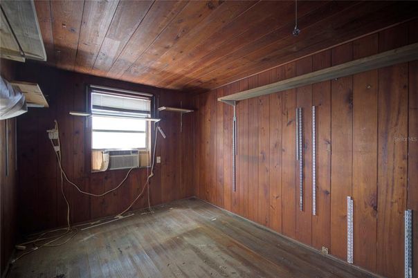 Empty room, Interior, Wooden Ceilings, Wood Texture Flooring, Wooden Walls