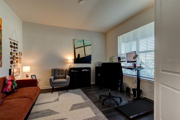 Home Office, Interior, Wood Texture Flooring