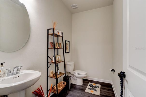 Bathroom, Interior, Wood Texture Flooring