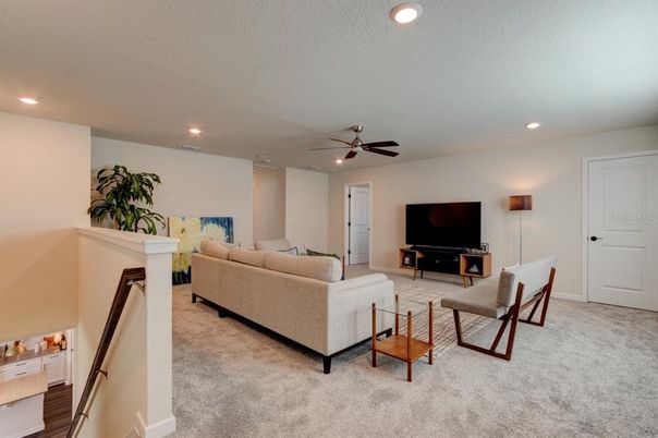 Interior, Living room, Recessed Lighting