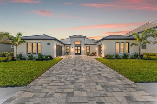 Attached, Backyard, Exterior, Facade, Mediterranean