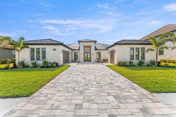 Attached, Backyard, Exterior, Facade, Mediterranean